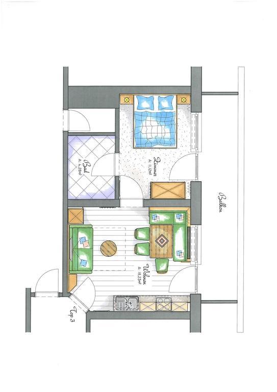 Aparthotel Hohe Bruecke ミッタージル 部屋 写真